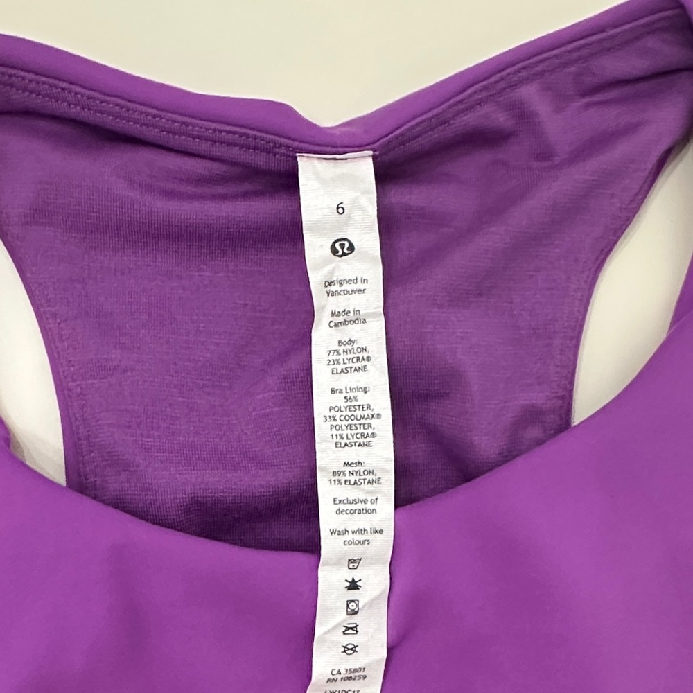Lululemon Crop Tank Top | Size 6 - Picture 3 of 5